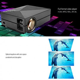 1080P Mini LCD Projector Portable Support AV/SD/USB/HDMI/VGA - G60 Home Cinema Theater Interface Video Games Movie  