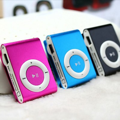 1-8GB Support Micro SD TF Fashion Mini Clip Metal USB MP3 Music Media Player