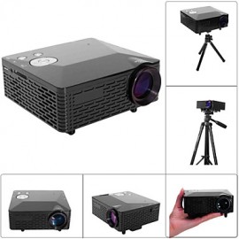 LP-6B Portable FHD 1080P LED Projector w/ HDMI, VAG, USB 2.0, AV, SD  