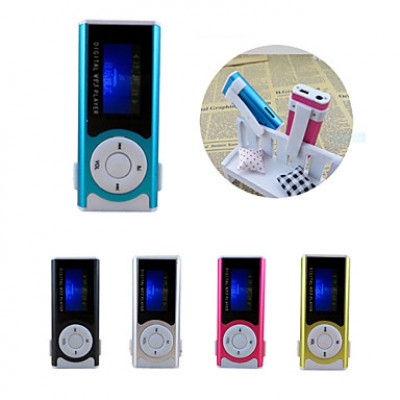 8G MiniSlim Clip USB MP3 Music Media Player LCD Screen