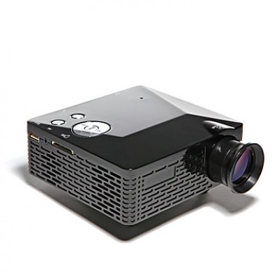 Mini HD Home Super Bright LED Technology Projector 500LM , PC Laptop VGA USB SD HDMI  