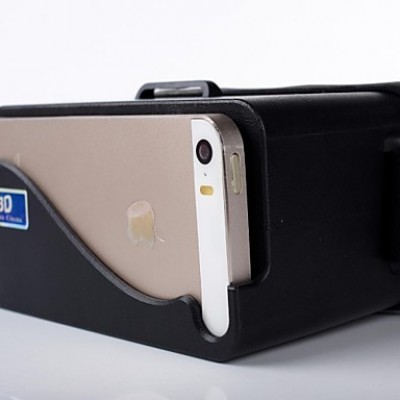 For iPhone 5 5s 5c Cardboard Head Mount Plastic Virtual Reality 3D Video Glasses  