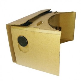 DIY Cardboard Virtual Reality 3D Glasses for iPhone 6 / Samsung Galaxy S5/S4/LG G3/G2/ Google Nexus 5 / Nexus 4  