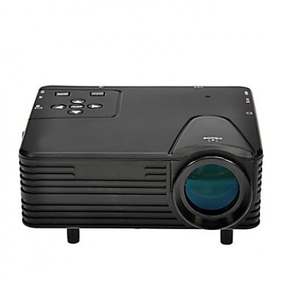 Full HD  Mini VGA (640x480) LCD Image System Multimedia LED Projector with AV/VGA/SD/USB/HDMI Slots(H80)  