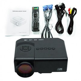 Mini LED Projector Support 1080p HD Video with HDMI, USB, SD, TV, VGA Inputs Portable Mini Projector  