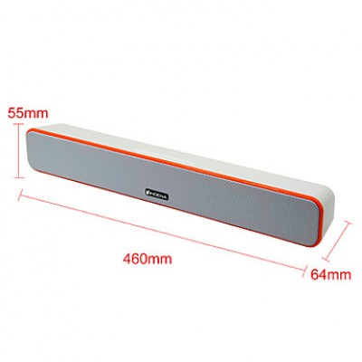 Stereo Wireless Bluetooth Power Sound Bar Speakers 2.0 HIFI Portable for/ 